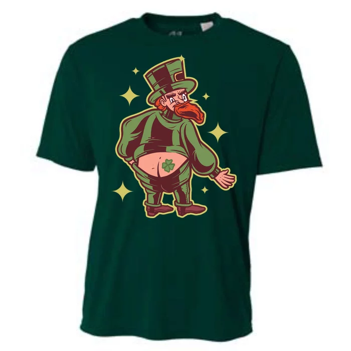 Funny Leprechaun Tattoo Cooling Performance Crew T-Shirt