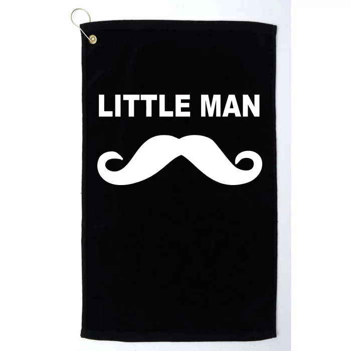 Funny Little Man Mustache Platinum Collection Golf Towel