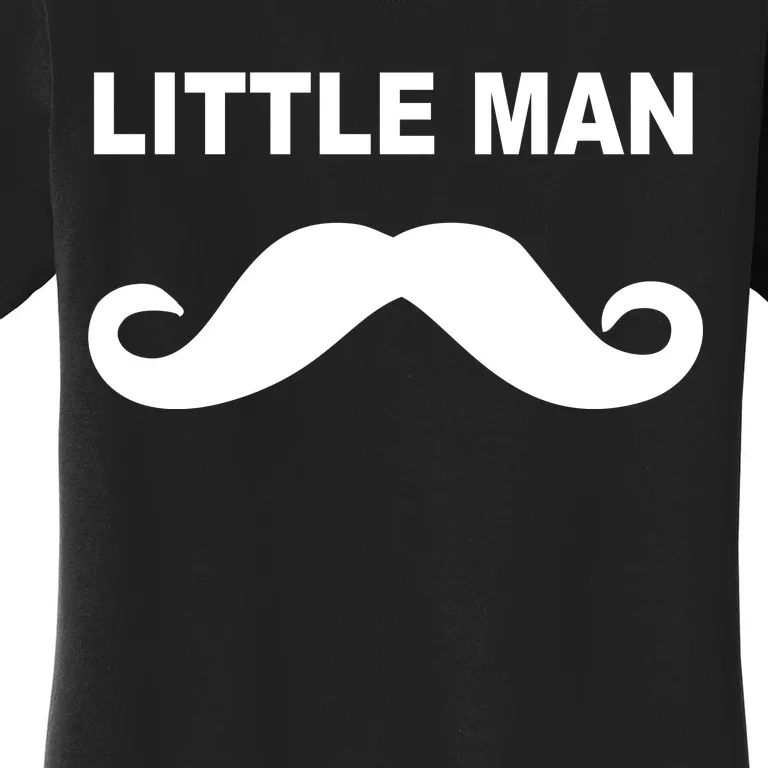 Funny Little Man Mustache Women's T-Shirt