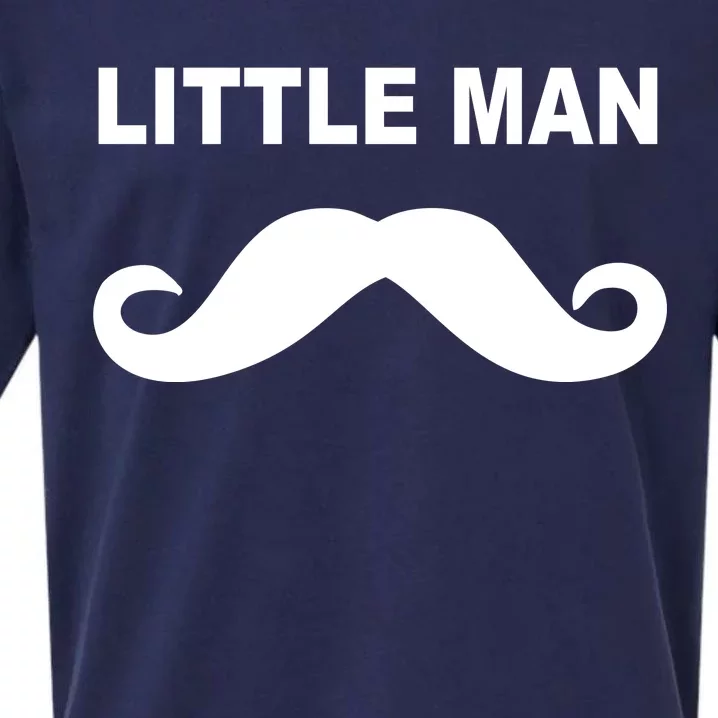 Funny Little Man Mustache Sueded Cloud Jersey T-Shirt