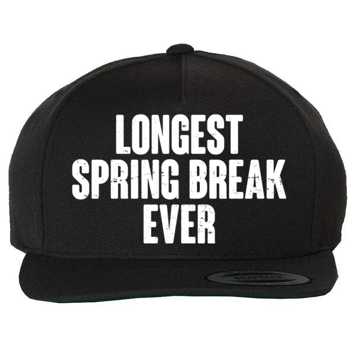 Funny Longest Spring Break Ever Quarantine Wool Snapback Cap