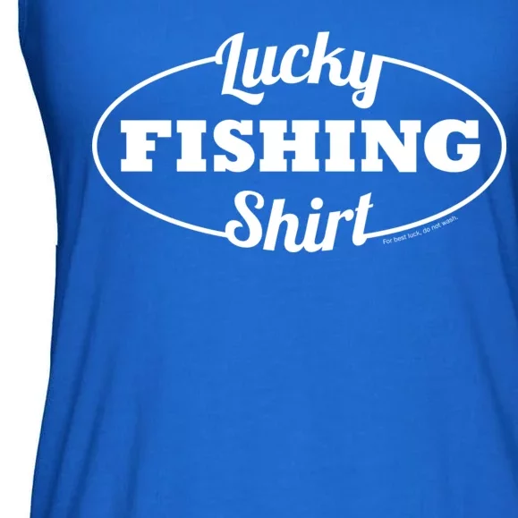 Funny Lucky Fishing Ladies Essential Flowy Tank