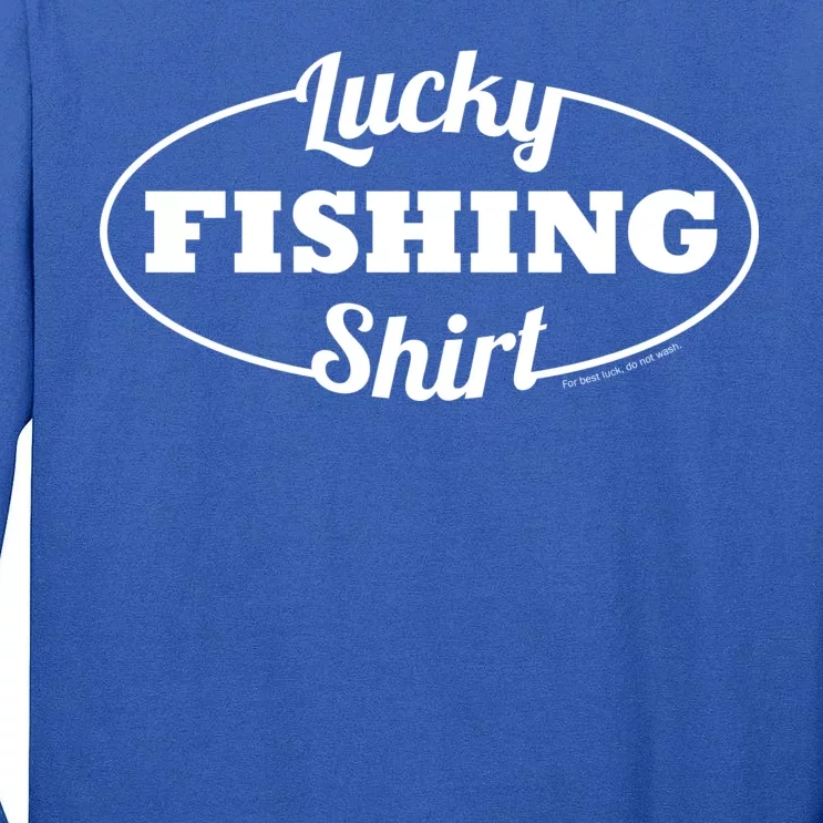 Funny Lucky Fishing Tall Long Sleeve T-Shirt