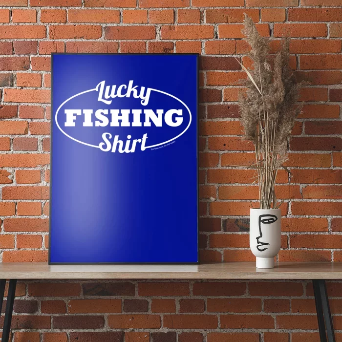 Funny Lucky Fishing Poster