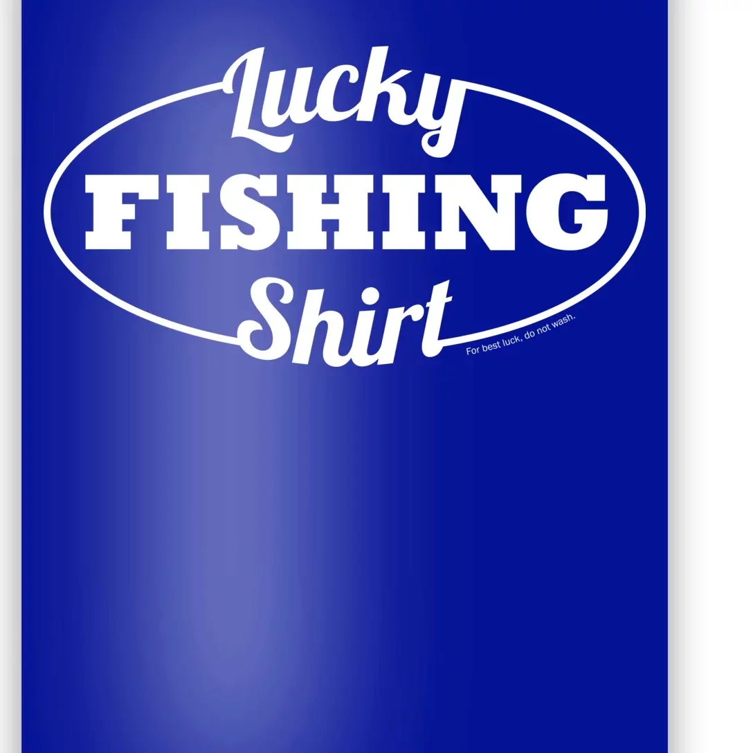 Funny Lucky Fishing Poster