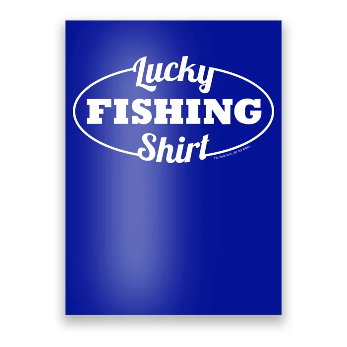 Funny Lucky Fishing Poster