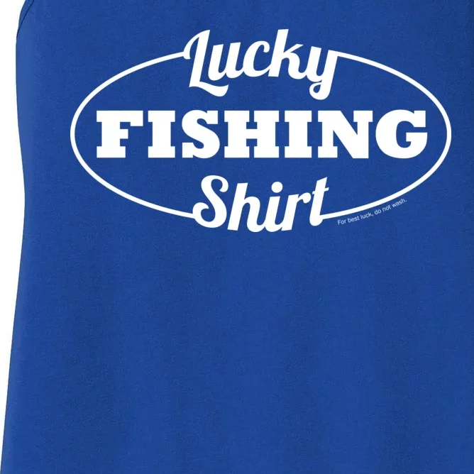 Funny Lucky Fishing Women's Racerback Tank