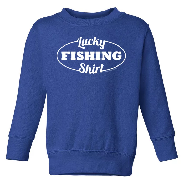 Funny Lucky Fishing Toddler Sweatshirt