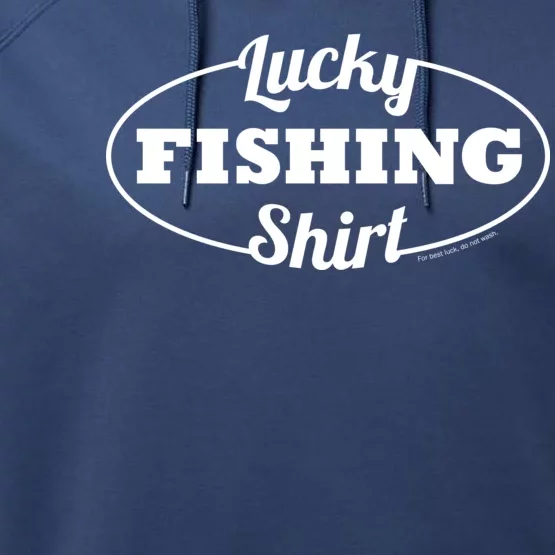 Funny Lucky Fishing Performance Fleece Hoodie