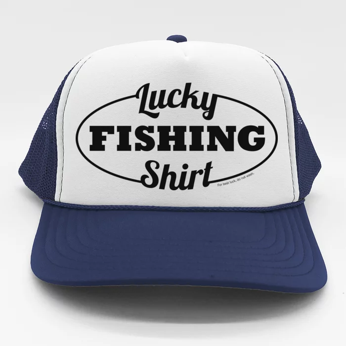 Funny Lucky Fishing Trucker Hat