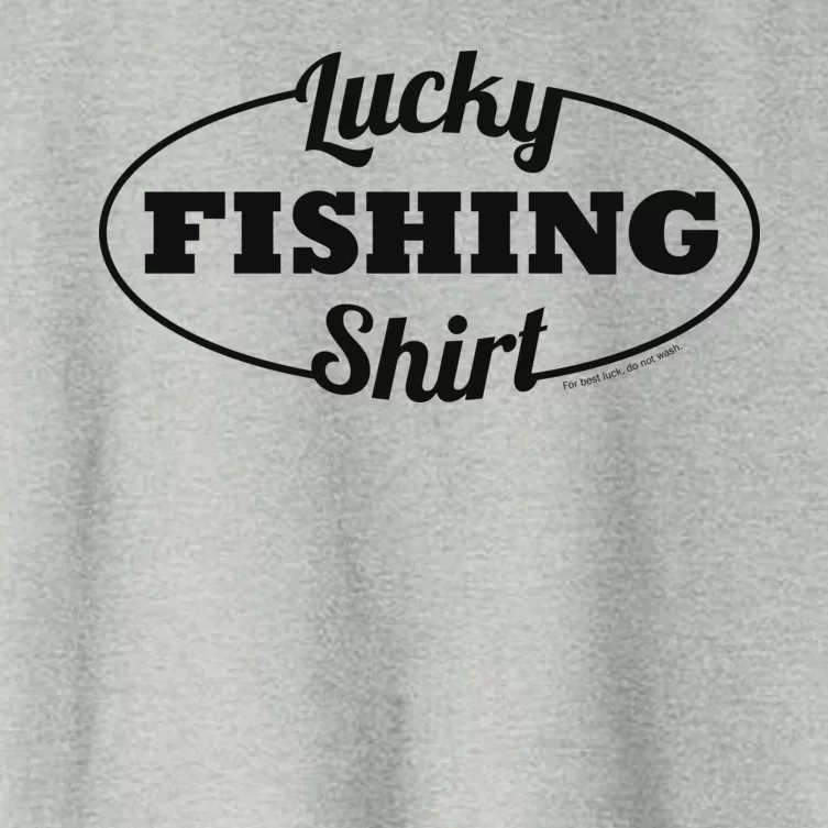 Funny Lucky Fishing Women's Crop Top Tee