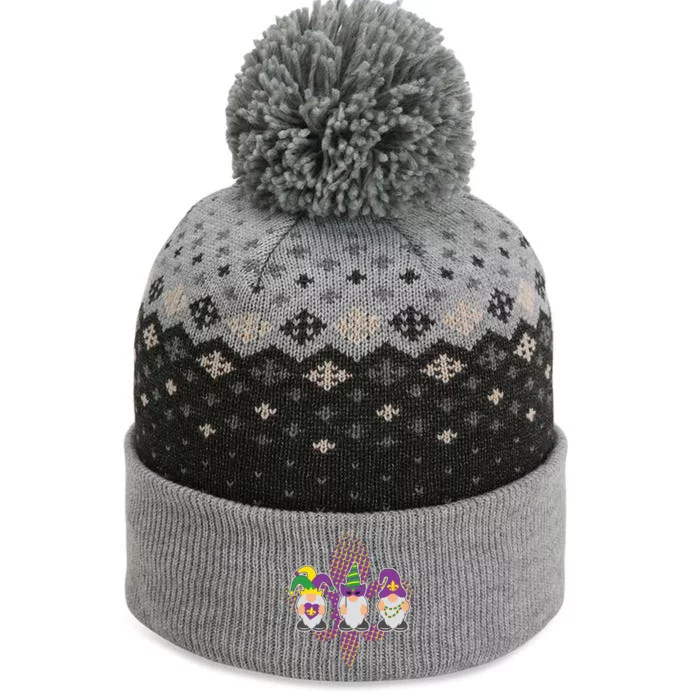 Funny Mardi Gras Gnomes The Baniff Cuffed Pom Beanie