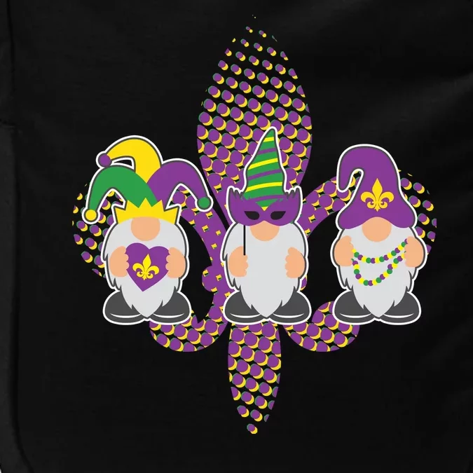 Funny Mardi Gras Gnomes Impact Tech Backpack