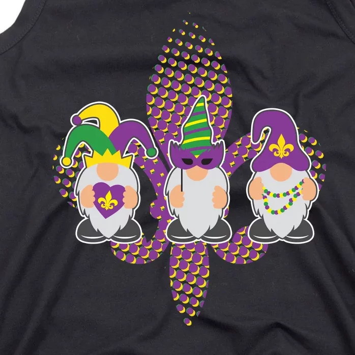 Funny Mardi Gras Gnomes Tank Top