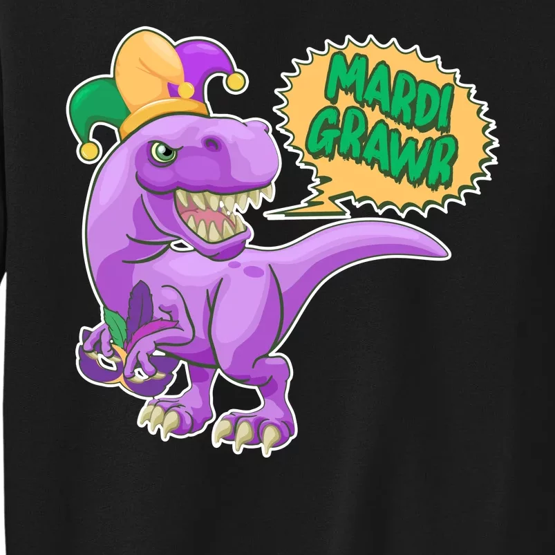 Funny Mardi Grawr T-Rex Dinosaur Sweatshirt