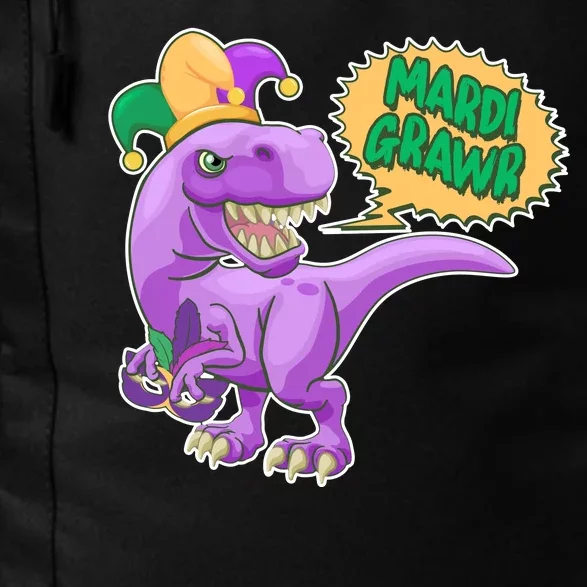 Funny Mardi Grawr T-Rex Dinosaur Daily Commute Backpack