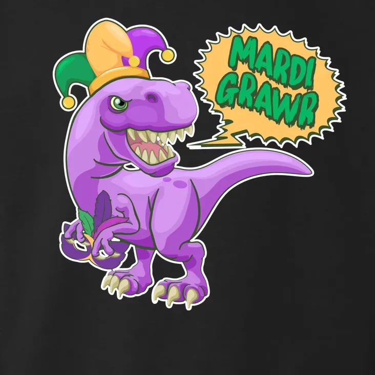 Funny Mardi Grawr T-Rex Dinosaur Toddler Hoodie