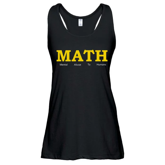 Funny Math - Mental Abuse To Humans Ladies Essential Flowy Tank