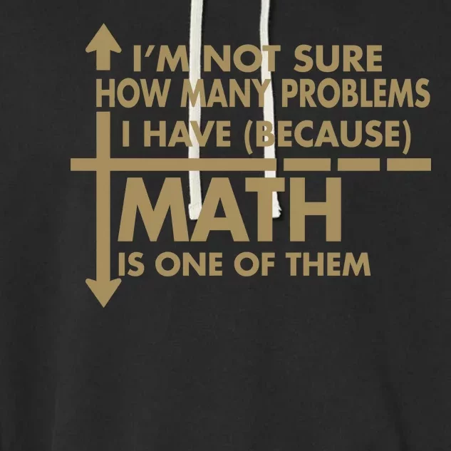 Funny Math Problems Garment-Dyed Fleece Hoodie