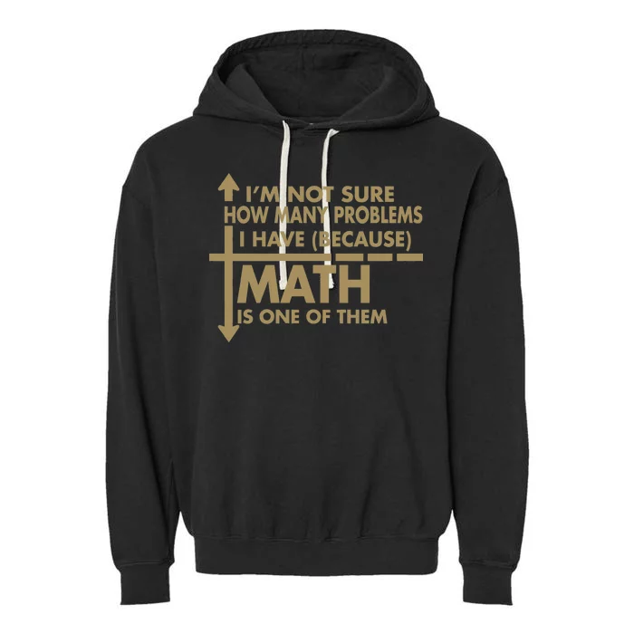 Funny Math Problems Garment-Dyed Fleece Hoodie