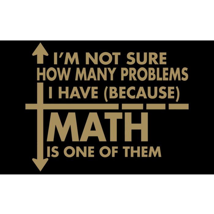 Funny Math Problems Bumper Sticker