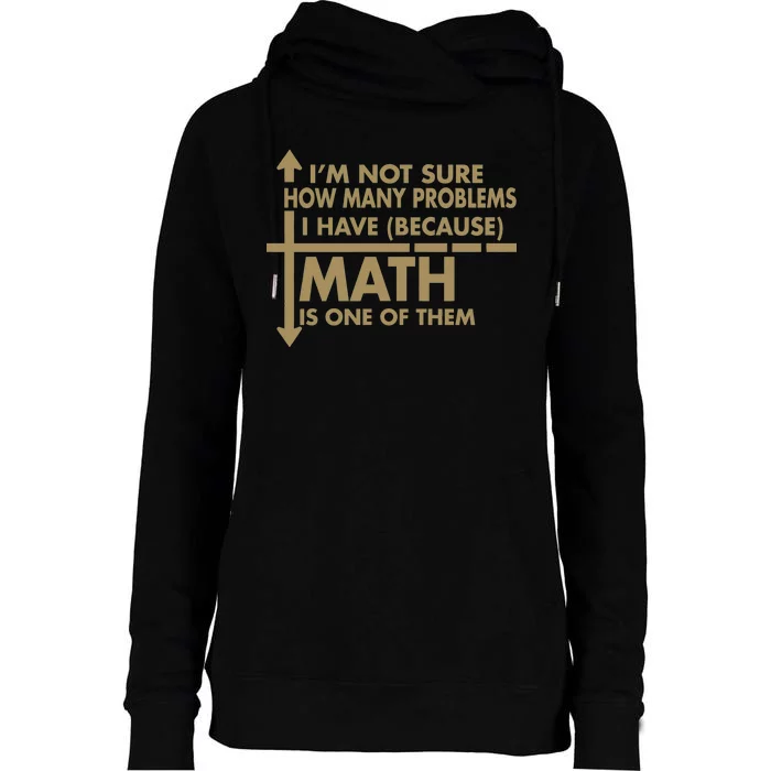 Funny Math Problems Womens Funnel Neck Pullover Hood