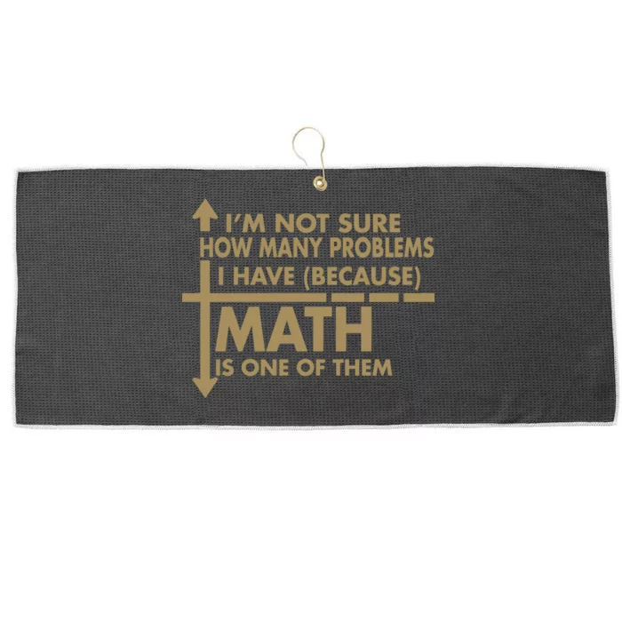 Funny Math Problems Large Microfiber Waffle Golf Towel