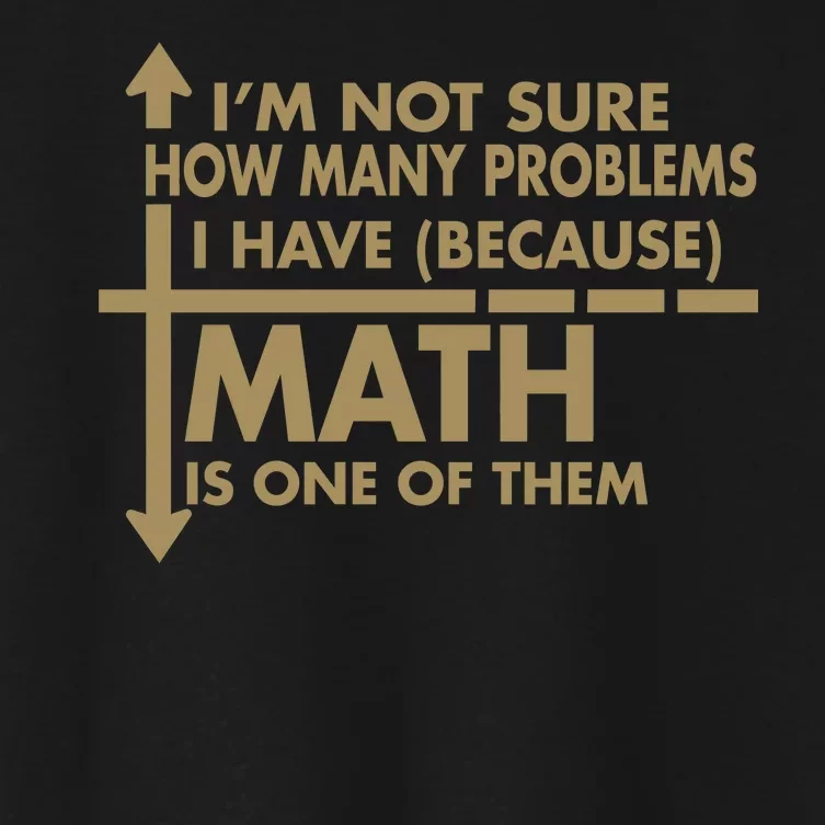 Funny Math Problems Women's Crop Top Tee