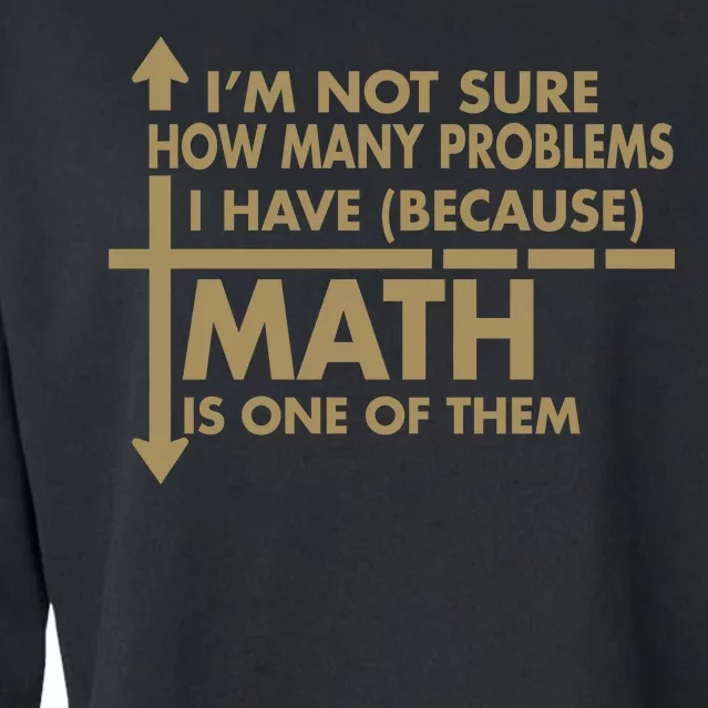 Funny Math Problems Cropped Pullover Crew