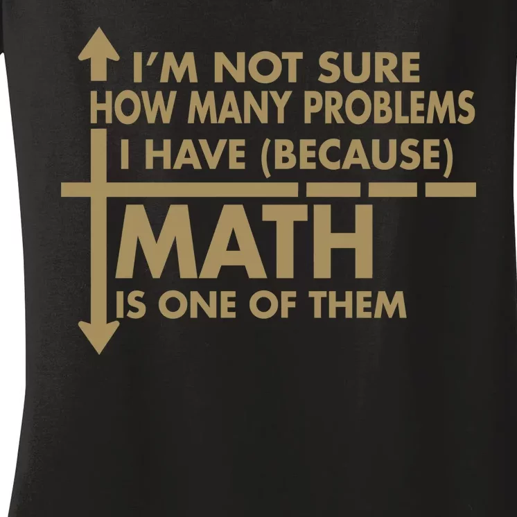 Funny Math Problems Women's V-Neck T-Shirt