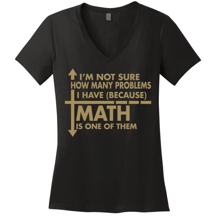 Funny Math Problems Women's V-Neck T-Shirt