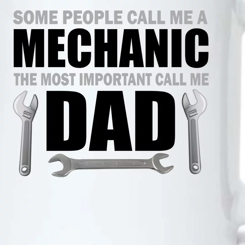 Funny Mechanic Dad Black Color Changing Mug