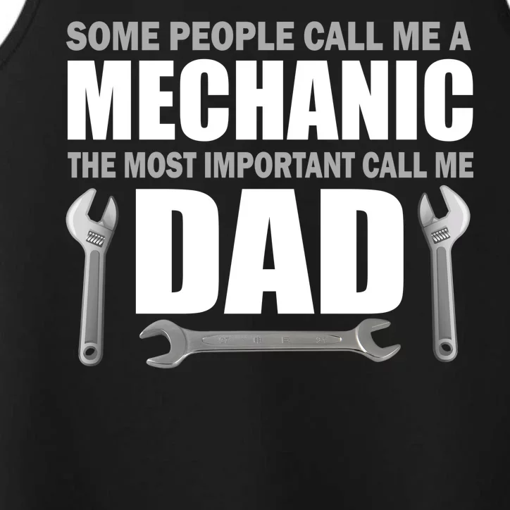 Funny Mechanic Dad Performance Tank