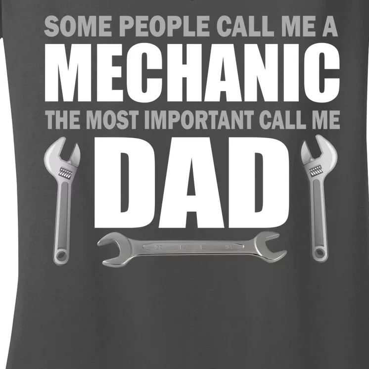 Funny Mechanic Dad Women's V-Neck T-Shirt