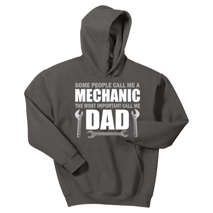 Funny Mechanic Dad Kids Hoodie