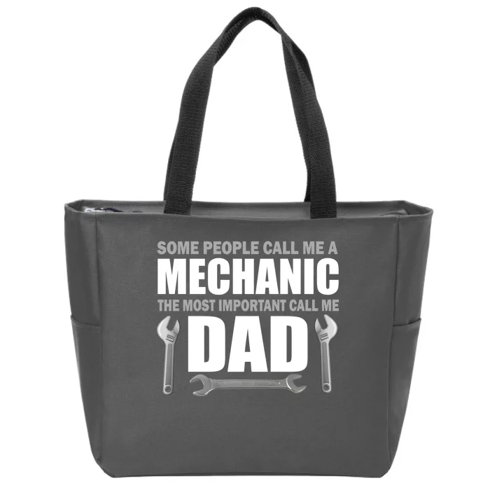 Funny Mechanic Dad Zip Tote Bag