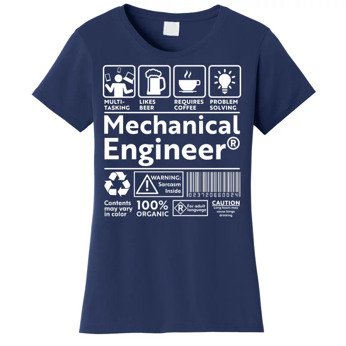 Funny Mechanical Engineer Label Women's T-Shirt