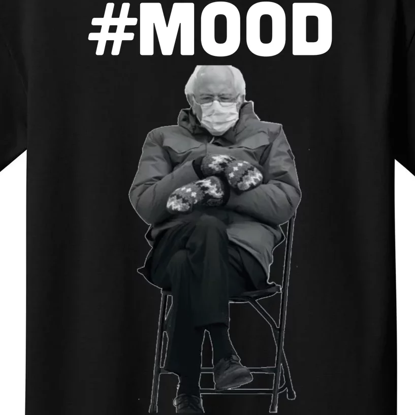 Funny Meme Mittens Bernie Sanders Mood Kids T-Shirt