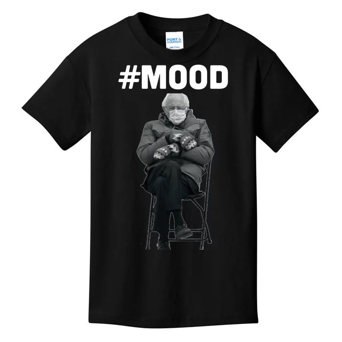 Funny Meme Mittens Bernie Sanders Mood Kids T-Shirt