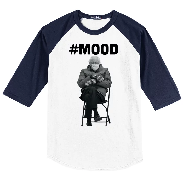 Funny Meme Mittens Bernie Sanders Mood Baseball Sleeve Shirt