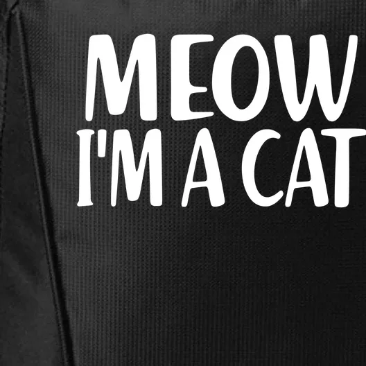 Funny Meow I'm A Cat Lazy Halloween Costume City Backpack