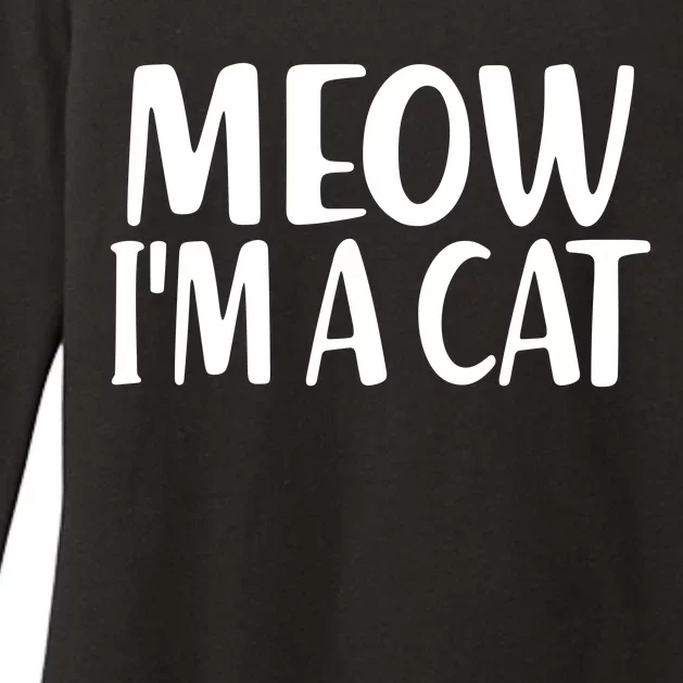 Funny Meow I'm A Cat Lazy Halloween Costume Womens CVC Long Sleeve Shirt