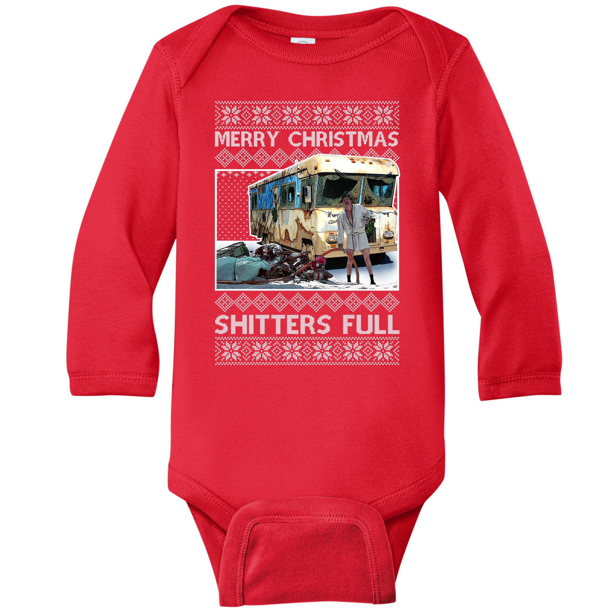 Merry Christmas Shitters Full Funny Baby Bodysuit Funny Baby Clothes 