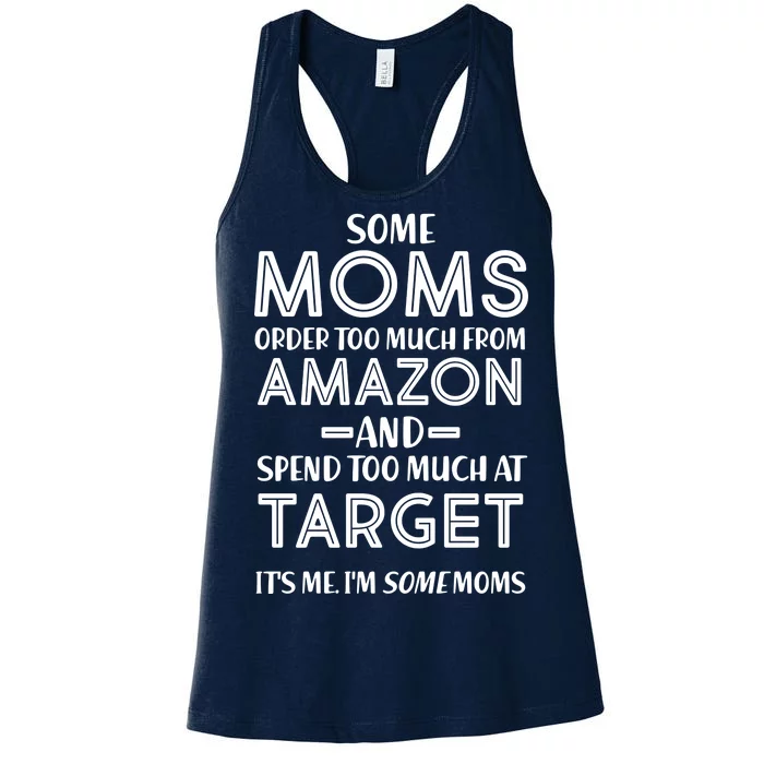 Funny Moms Shopping Problems Women's Racerback Tank