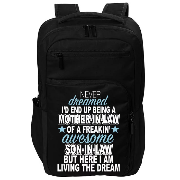 Funny Mother In law Awesome Son In Law Impact Tech Backpack