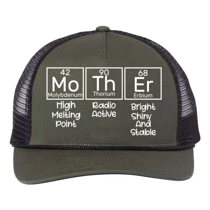 Funny Mother Periodic Table Retro Rope Trucker Hat Cap