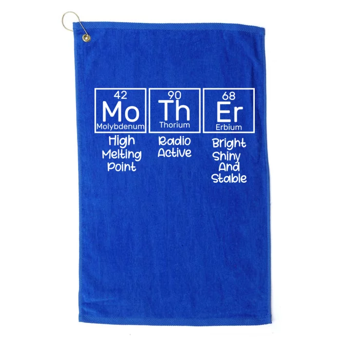 Funny Mother Periodic Table Platinum Collection Golf Towel