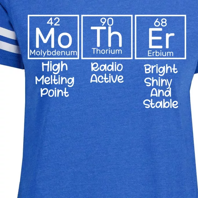 Funny Mother Periodic Table Enza Ladies Jersey Football T-Shirt