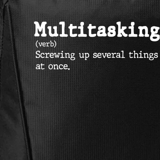 Funny Multitasking Definition City Backpack