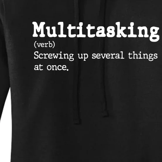 Funny Multitasking Definition Women's Pullover Hoodie